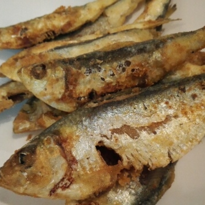 釣った小魚で作る、小魚のカレー唐揚げ